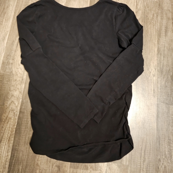 Black Long Sleeve Top - Picture 3 of 4